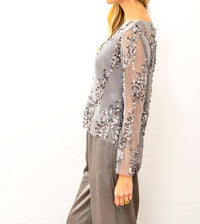 Lucy Paris - Ginny Sequined Blouse
