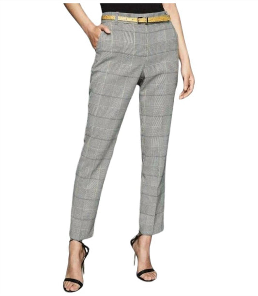 Reiss - Deborah Glen Check Houndstooth Ankle Crop Pants