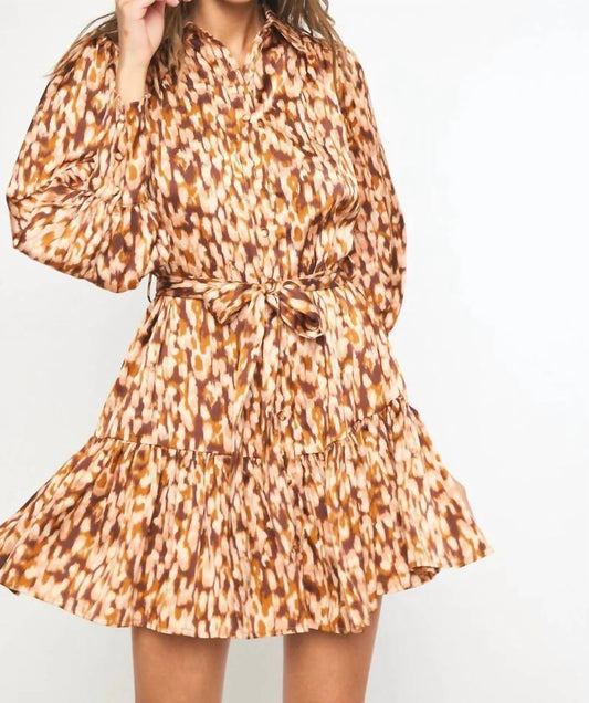 Entro - Spotted Waist Tie Dress