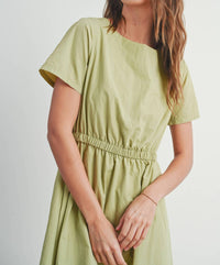 Buttermelon - Short Sleeve Fall Midi Dress