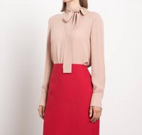 Valentino - Bow Tie Silk Blouse