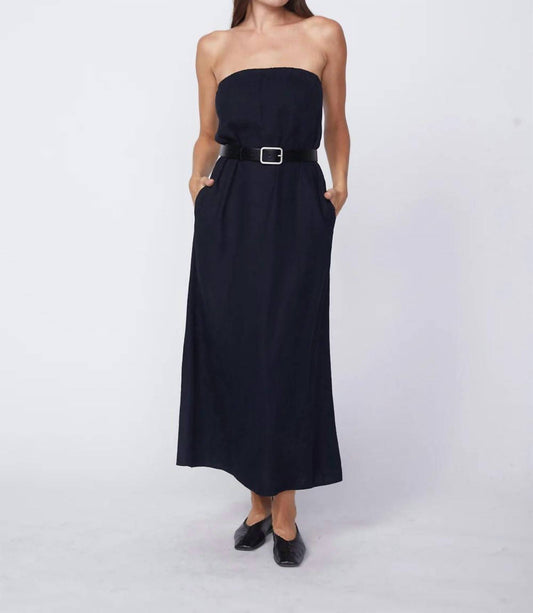 Stateside - Linen Column Maxi Dress