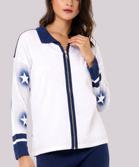 Angel Apparel - Star Zip-Up Knit Jacket