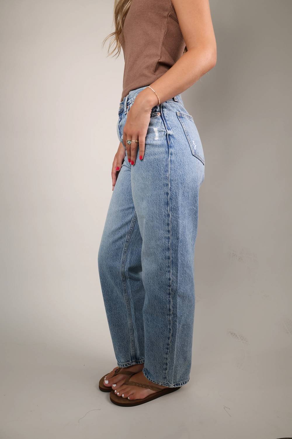 Pistola - Women's Wes High Rise Barrel Jean