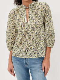 Cleobella Belle V Neck Blouse in eloisa floral - women's blouse - view 4