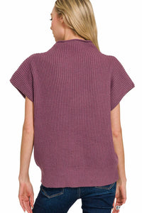 Zenana - Whipped Merlot Sweater Top
