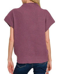 Zenana - Whipped Merlot Sweater Top