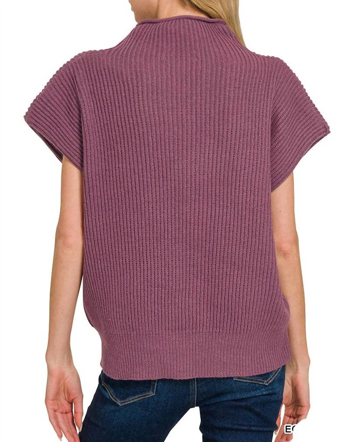 Zenana - Whipped Merlot Sweater Top