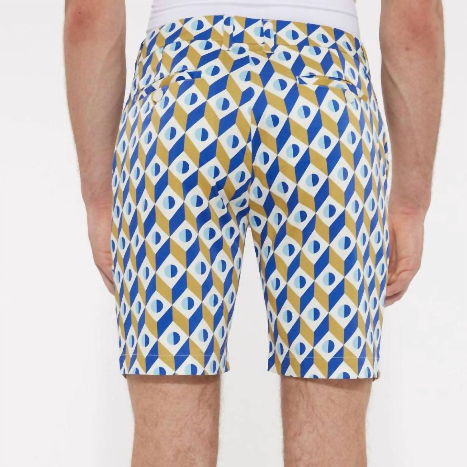 Postmarc - Men's Cubes Woven Printed Shorts