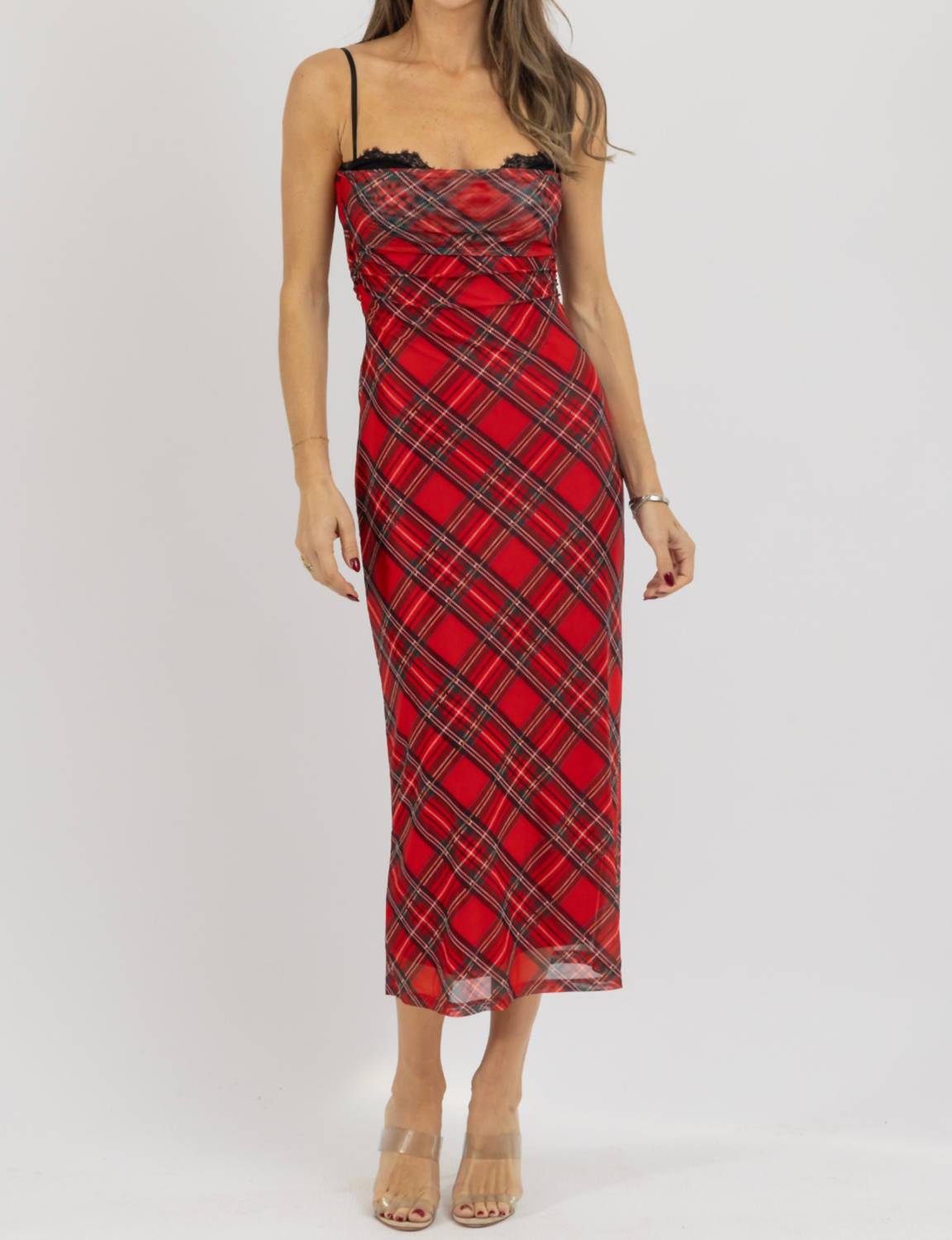 Fore Collection - Blair Mesh Midi Dress