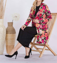 Celeste - Floral Long Sleeve Cardigan