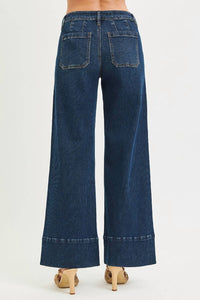 Risen - Women's Wide Leg Hem Jeans
