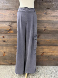 Davi & Dani - Mineral Washed Cargo Knit Pants