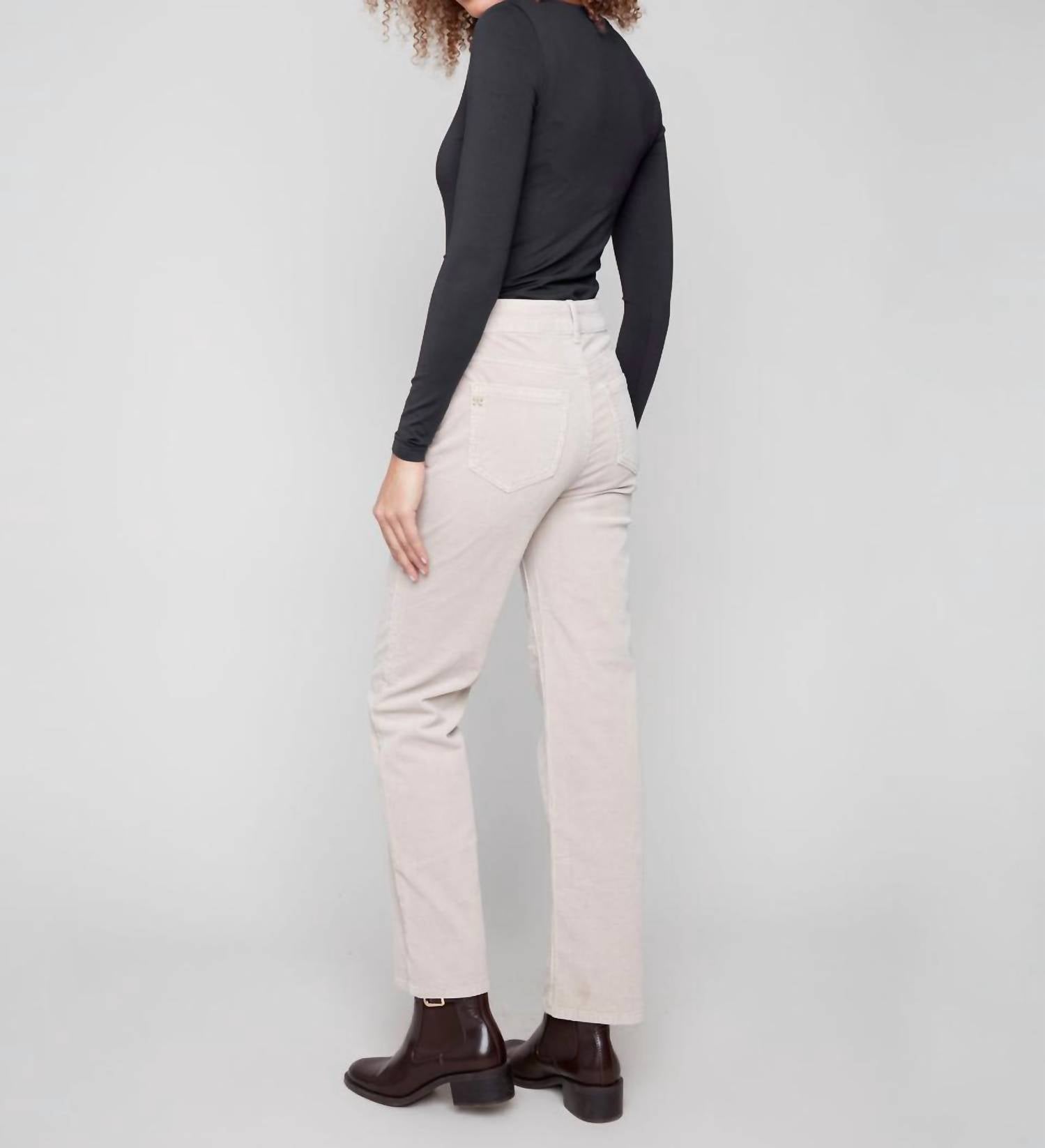 Charlie B - Straight Leg Corduroy Pants