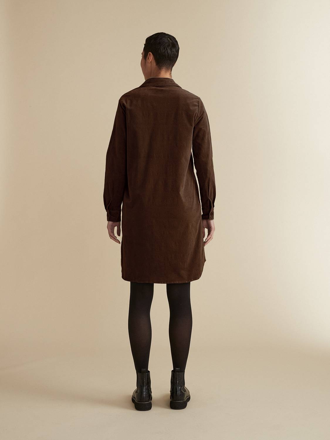 Cut Loose - Mini Cord Shirt Dress