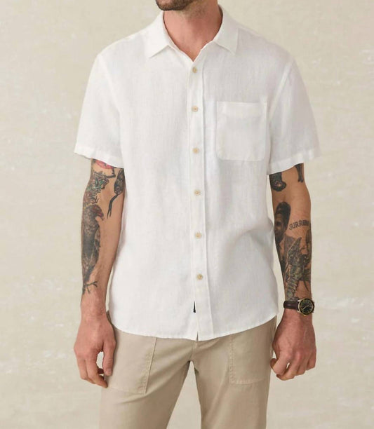 Faherty - Short Sleeve Palma Linen Shirt