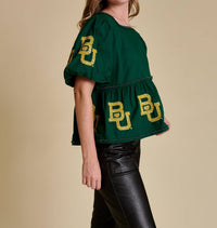 Stewart Simmons - The Puff Sleeve Peplum Top