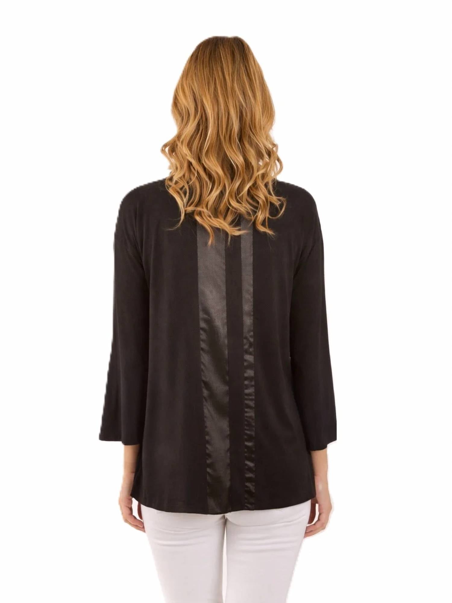 Lemon Grass - Abstract Three-quarter Sleeves Top