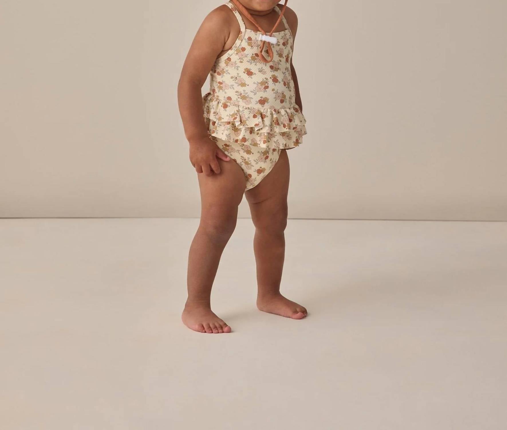 Quincy Mae - Girl's Ruffled One-piece Swimsuit