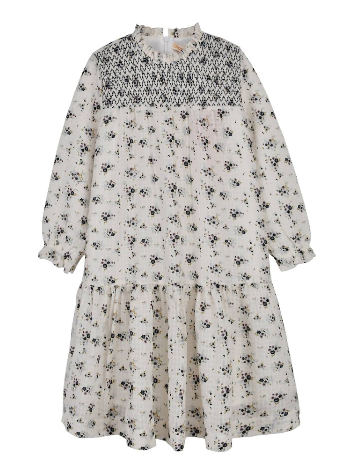 Kids Floral Smocked Dress
