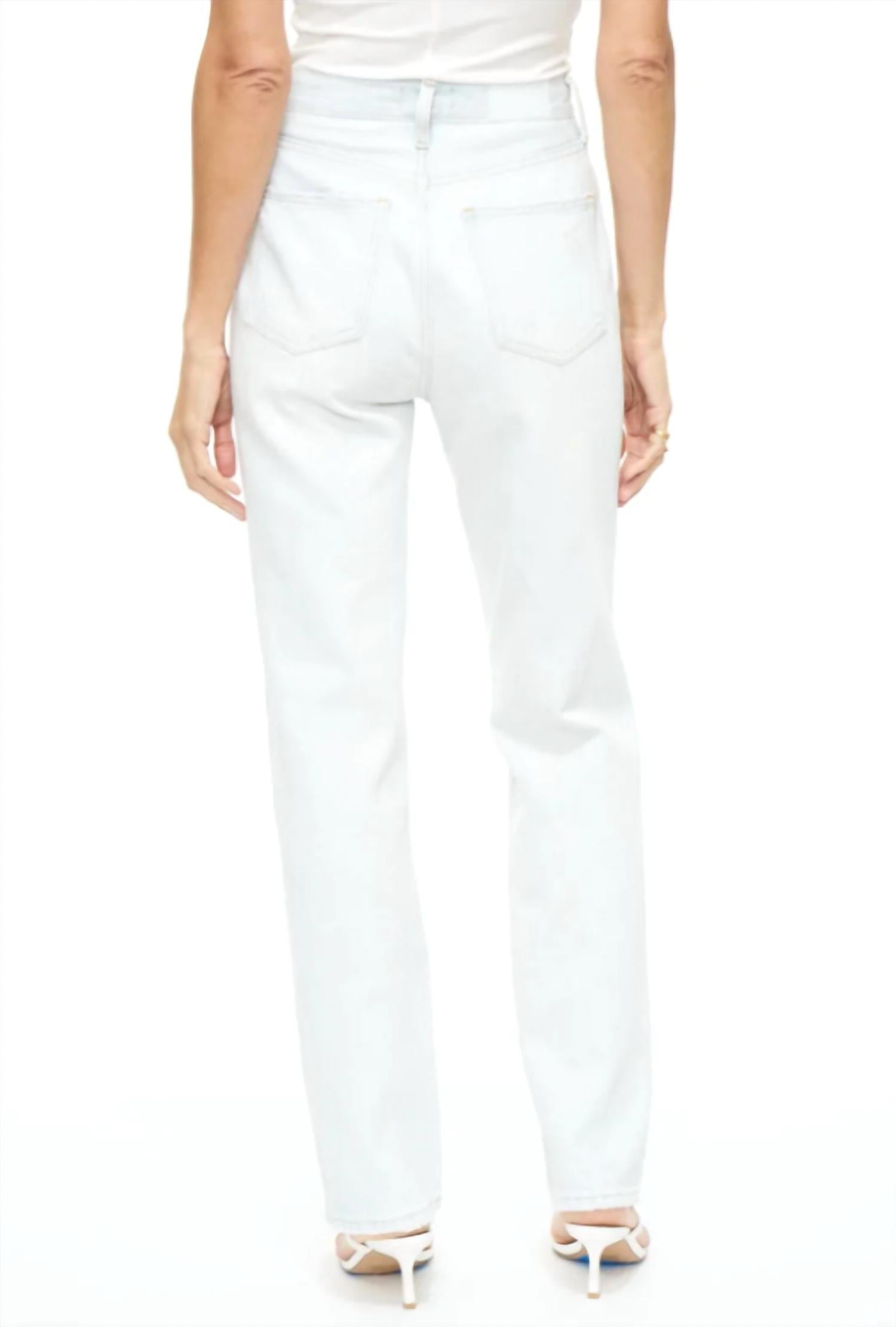Cassie Super High Rise Straight Leg Denim