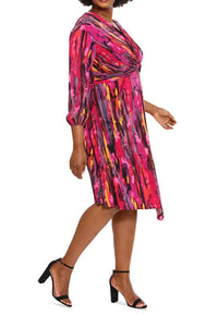 Maggy London - Abstract Twisted-knot A-line Dress