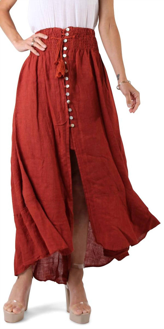 Gigi Moda - Magdalena Linen Skirt