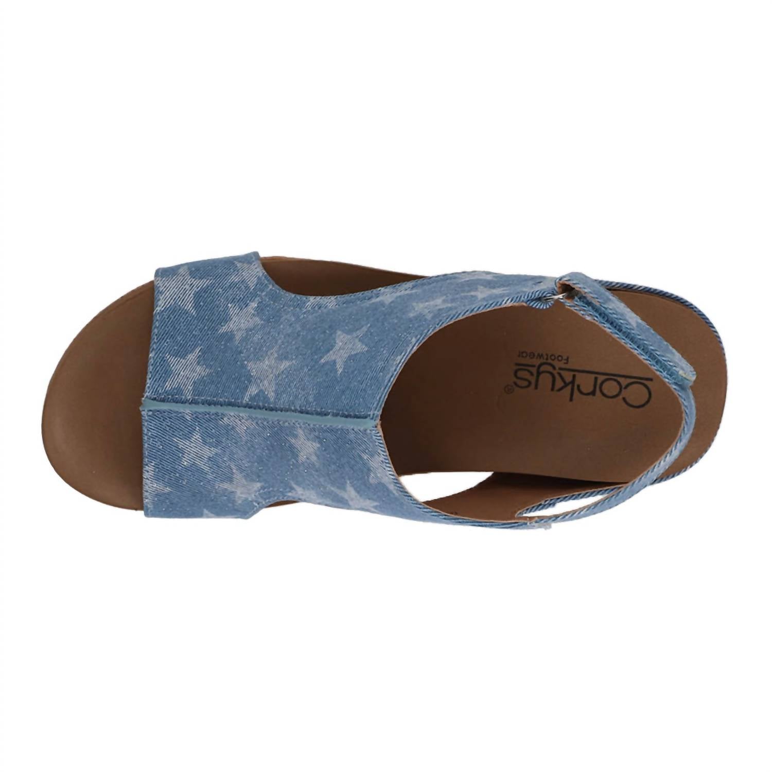 Corkys Footwear - Women's Carley Graphic Studded Slingback Wedge Sandals