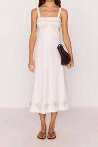 Minkpink - Hera Embroidered Midi Dress