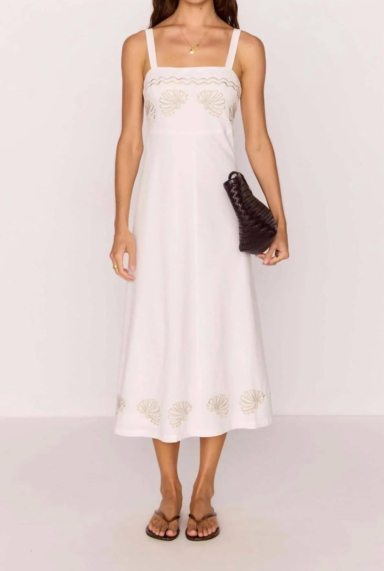 Minkpink - Hera Embroidered Midi Dress