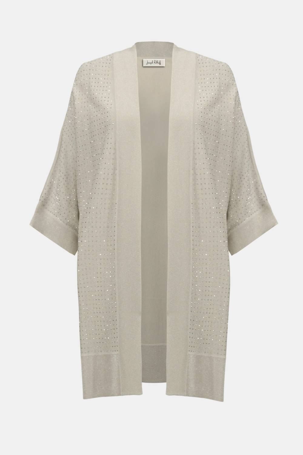 Joseph Ribkoff - Sweater Knit Cover Up With Iron On Detail