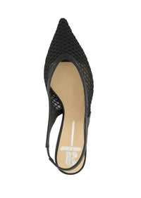 Andrea Women's Mesh Pointed-toe Slingback Pump in black - women's heels - alternate view