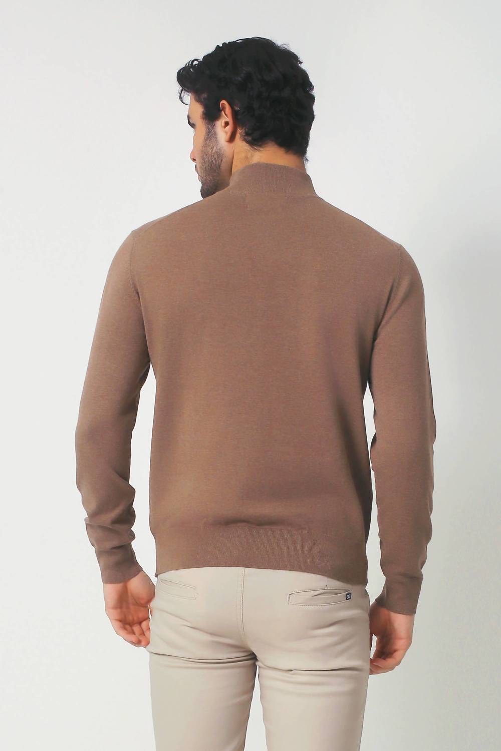 Romeo Nyc - Men's Everyday Cotton Quarter Zip Sweater -plus