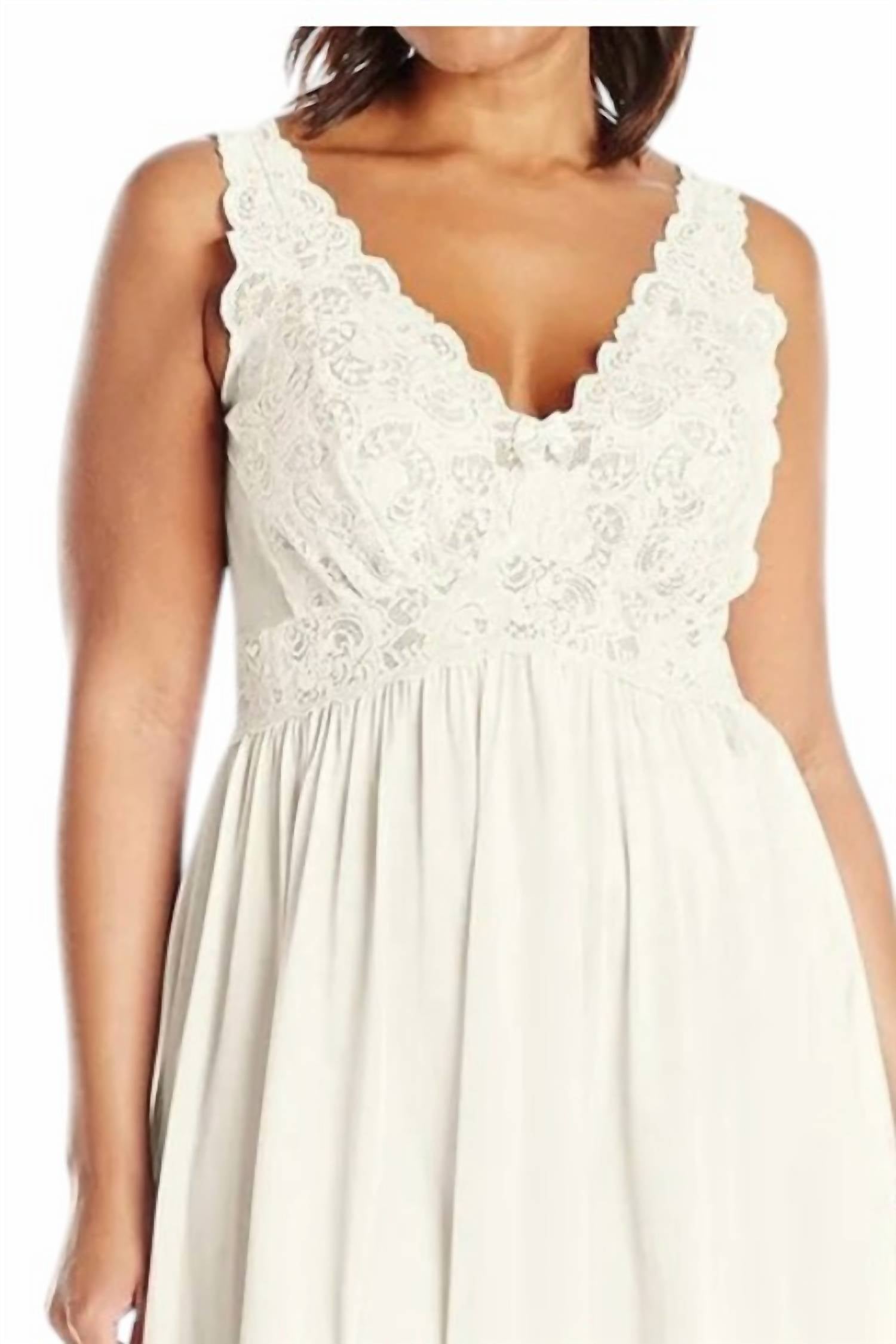Shadowline Lingerie - Silhouette Lace Bodice Sleeveless Waltz Gown
