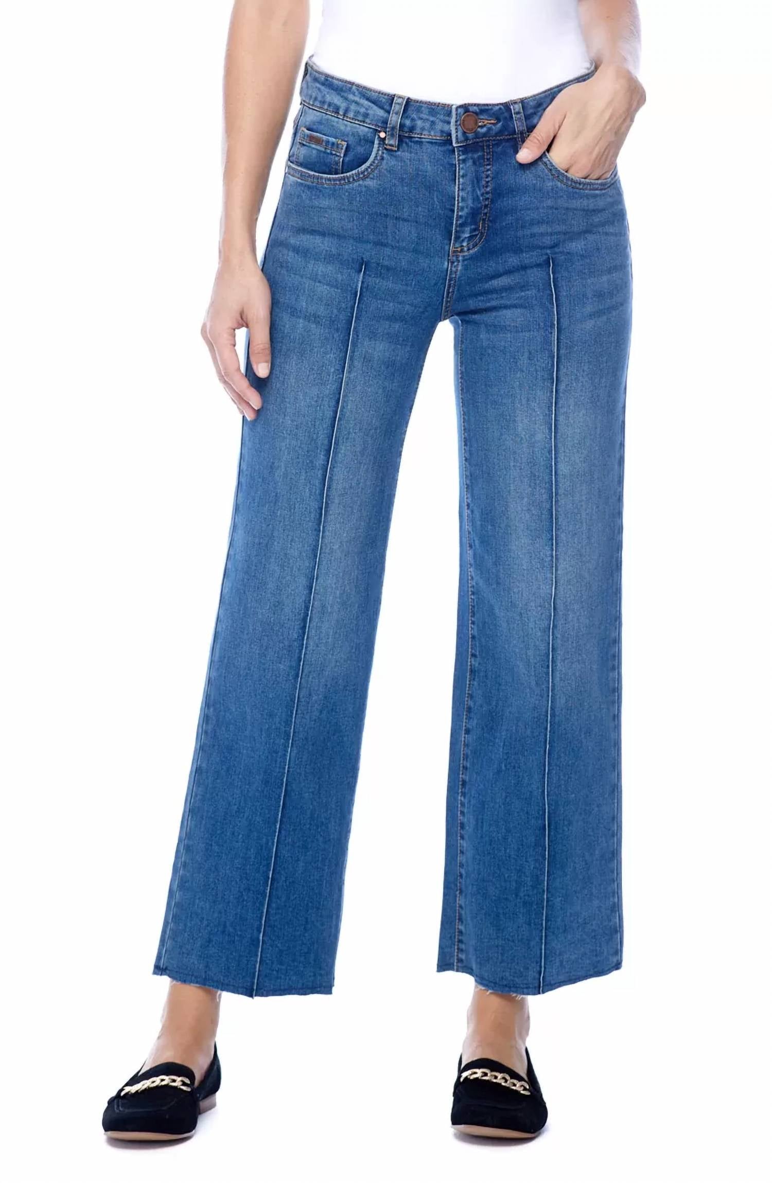 Fdj - Olivia Wide Ankle Length Jeans