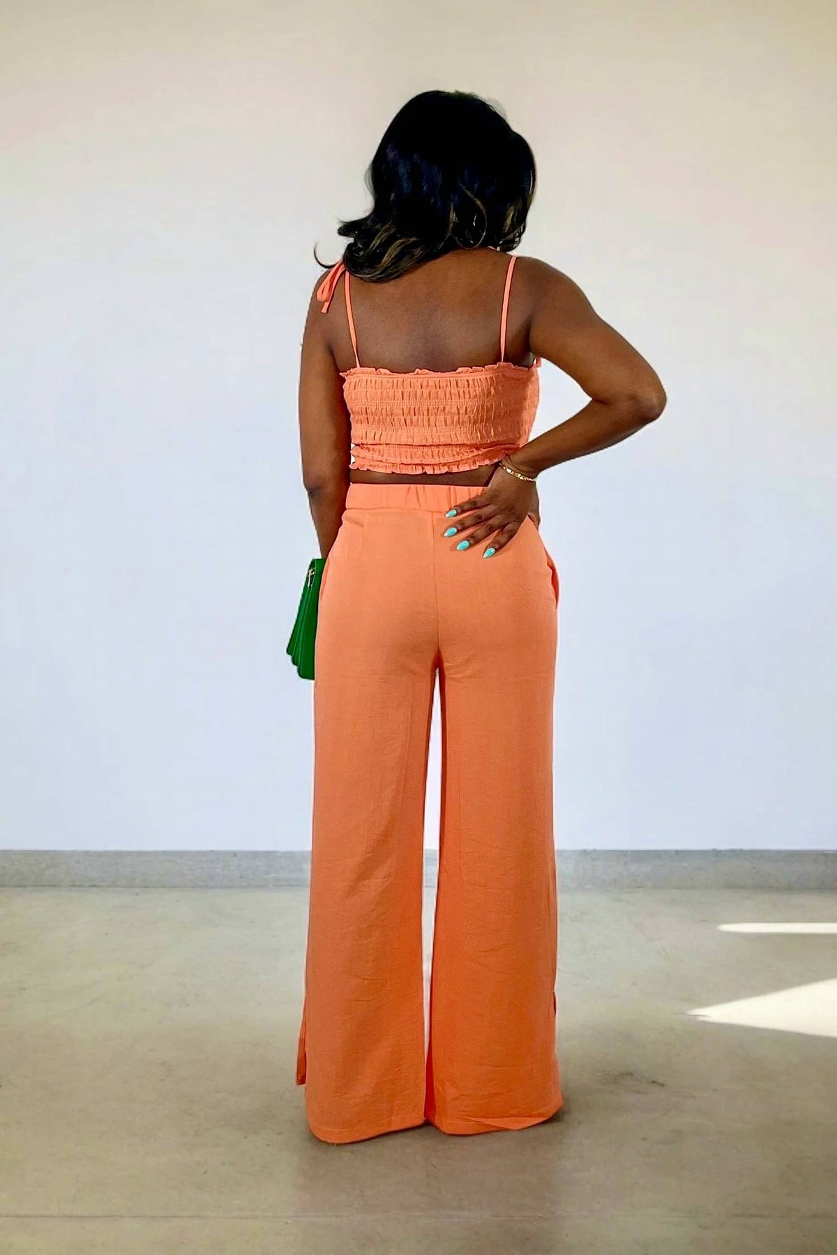 Blu Pepper - Top Of The Line Crop Top And Pant Set