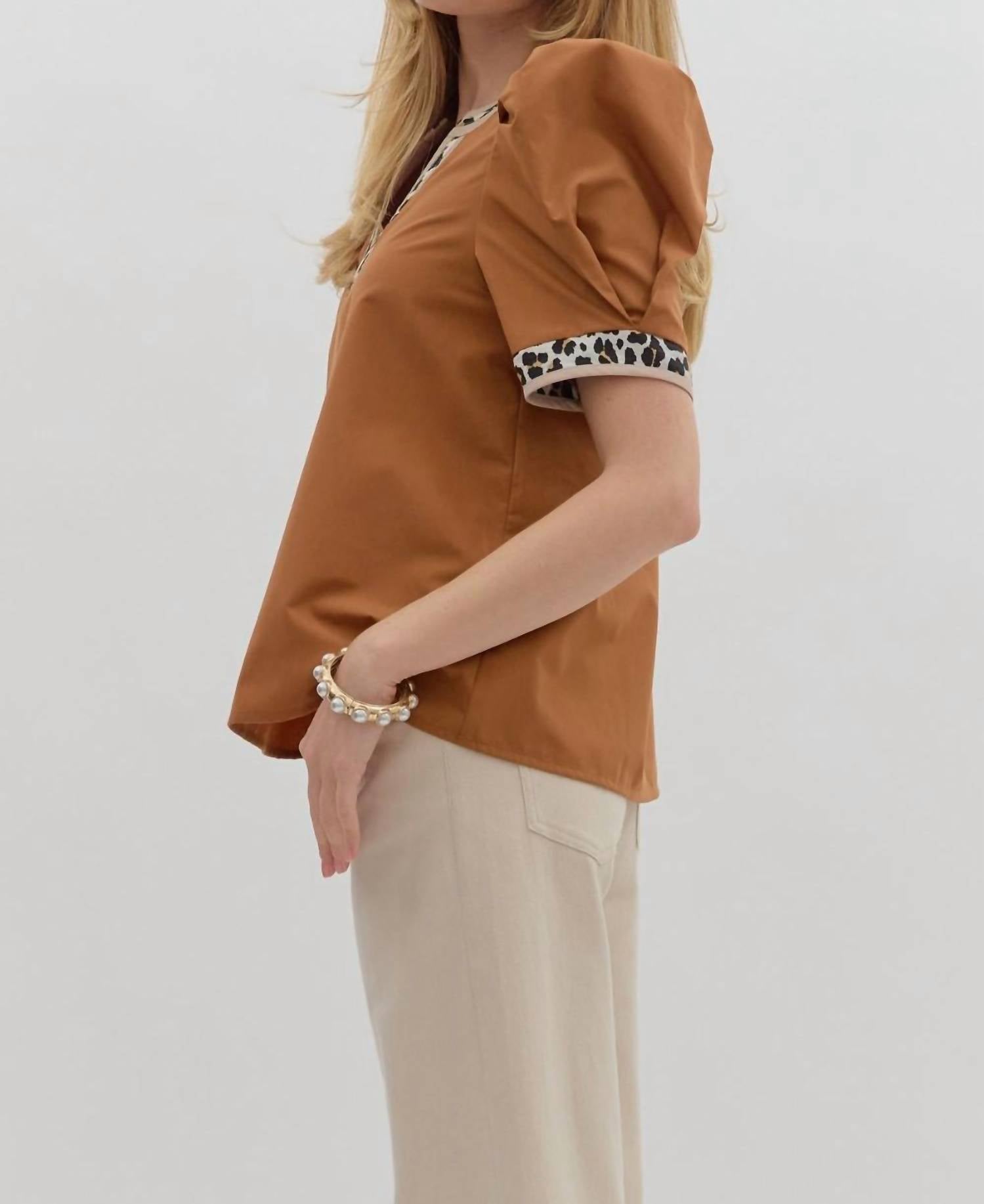 Entro - Samara Bubble Sleeve Top