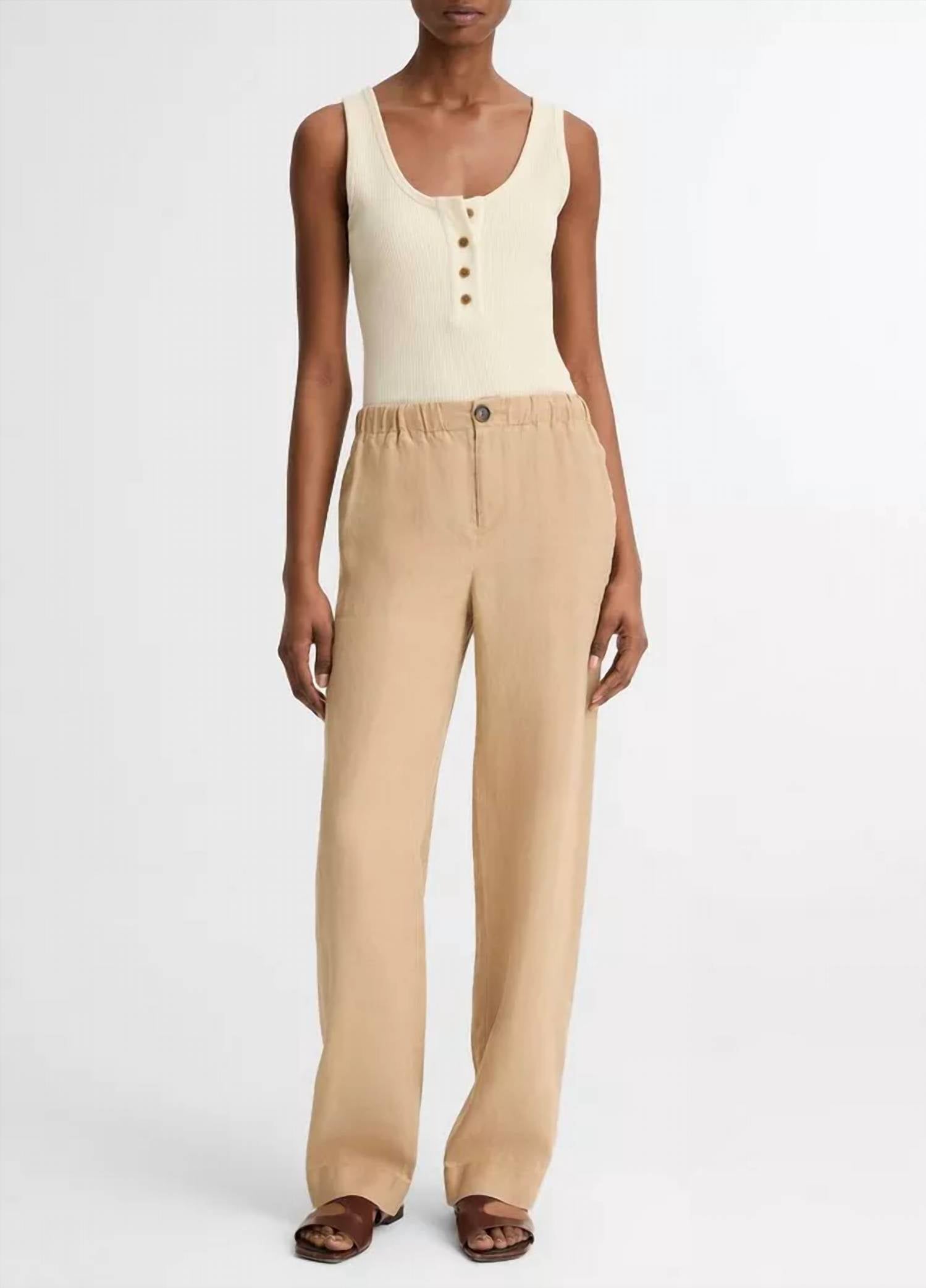 Vince - Rib Henley Tank Top