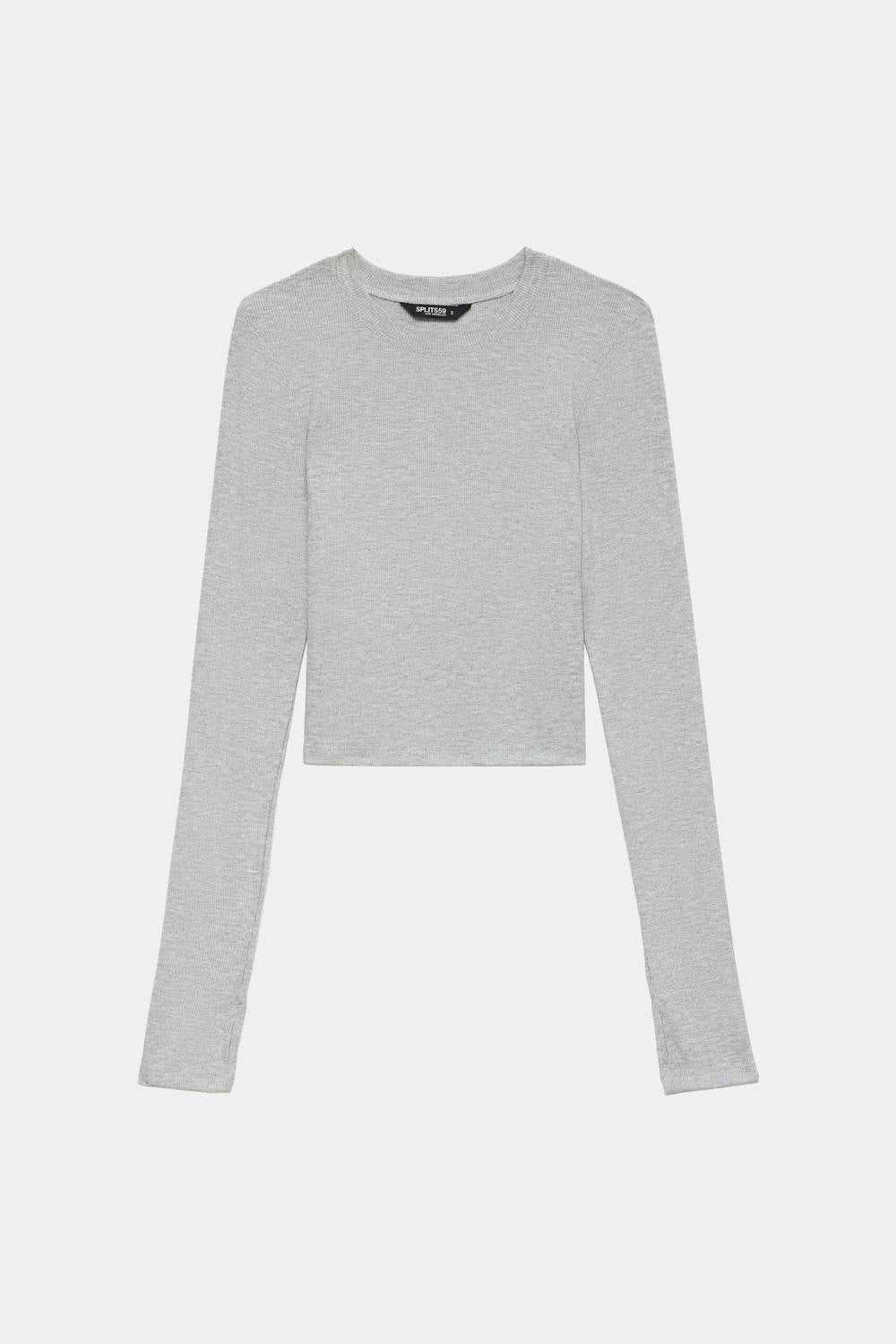 Splits59 - Louise Rib Long Sleeve Crop Tee