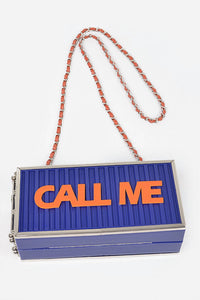 3Am By H&D Accessories - Women's Call Me Box Clutch Bag