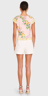 Amanda Uprichard - Pinto Front Loop Button Closure Top