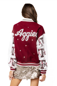 Queen Of Sparkles - Texas A And M Bomber Jacket