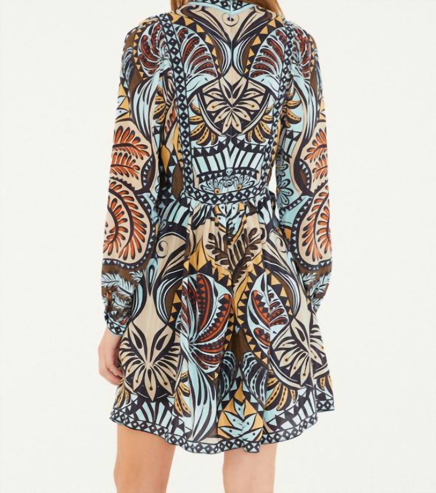 FARM RIO Balamana Mini Dress in multi - women's dress - alternate view