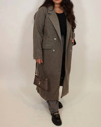 In-Loom - Double Breasted Lapel Duster Coat