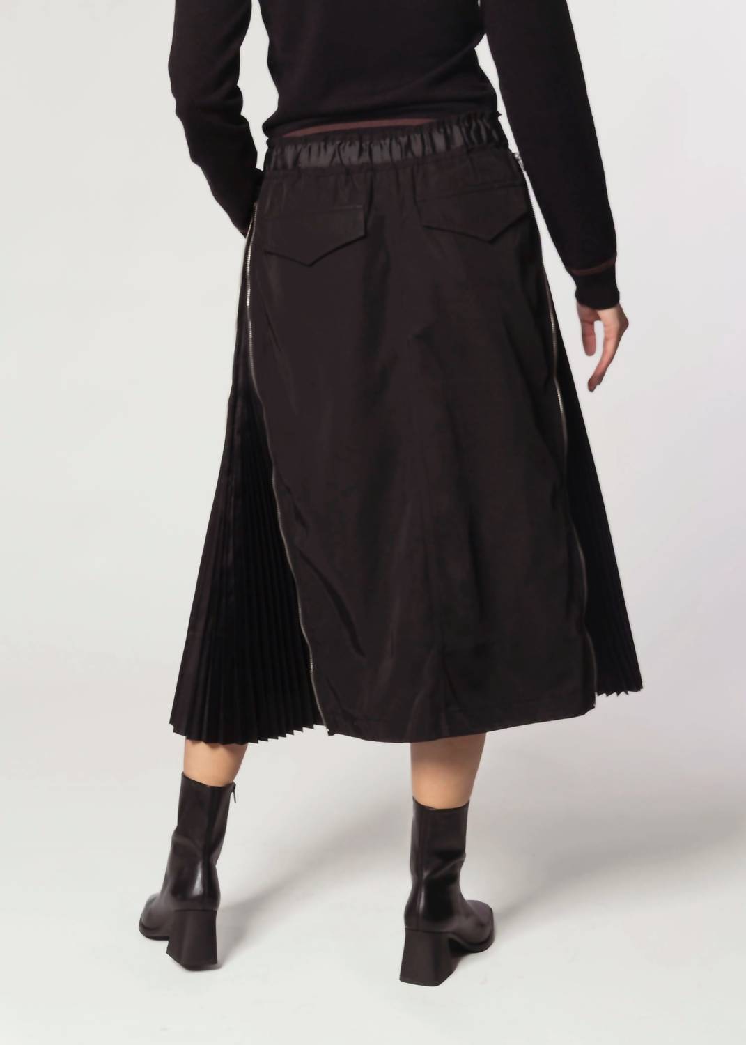 Joh - Jelani Skirt With Pleated Zipper Sides