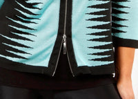 Angel Apparel - Zig Zag Zip Up Cardigan