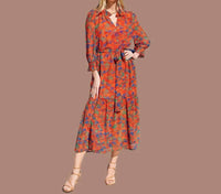 Joy Joy - Odessa Split-neck Maxi Dress