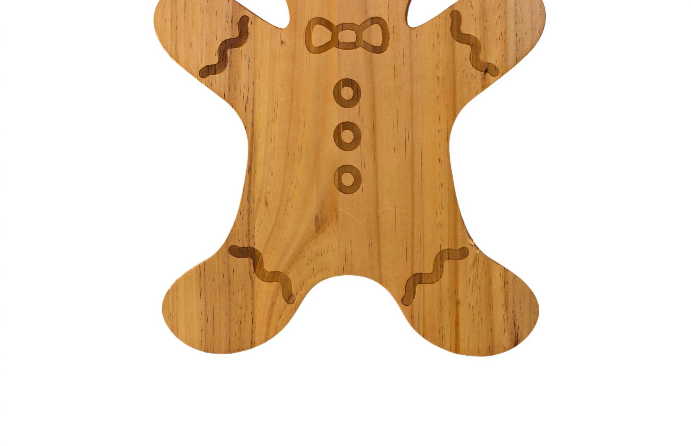 Creative Gifts International - Gingerbread Man Pine Wood Board - 15" x 11.5"