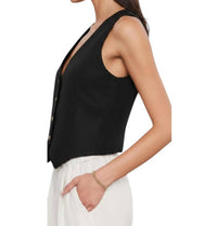 Velvet By Graham & Spencer - Mylie Linen V-neck Vest