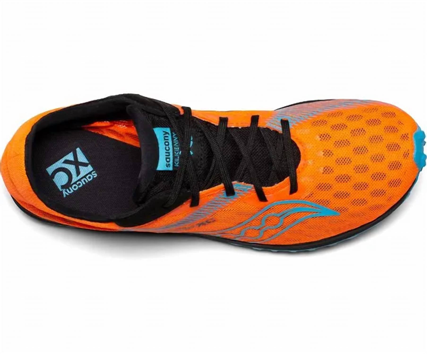 SAUCONY Women's Kilkenny Xc 9 Spike Shoe in vizi blue blaze orange - women's shoe - view 4